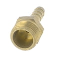 thumbnail image 1 of Uxcell 1/2"PT Male Thread 8mm Air Gas Hose Barb Coupler Adapter Connector, 1 of 1