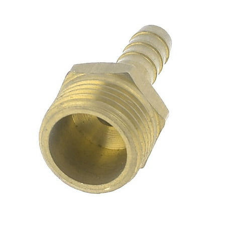 Uxcell 1/2"PT Male Thread 8mm Air Gas Hose Barb Coupler Adapter Connector