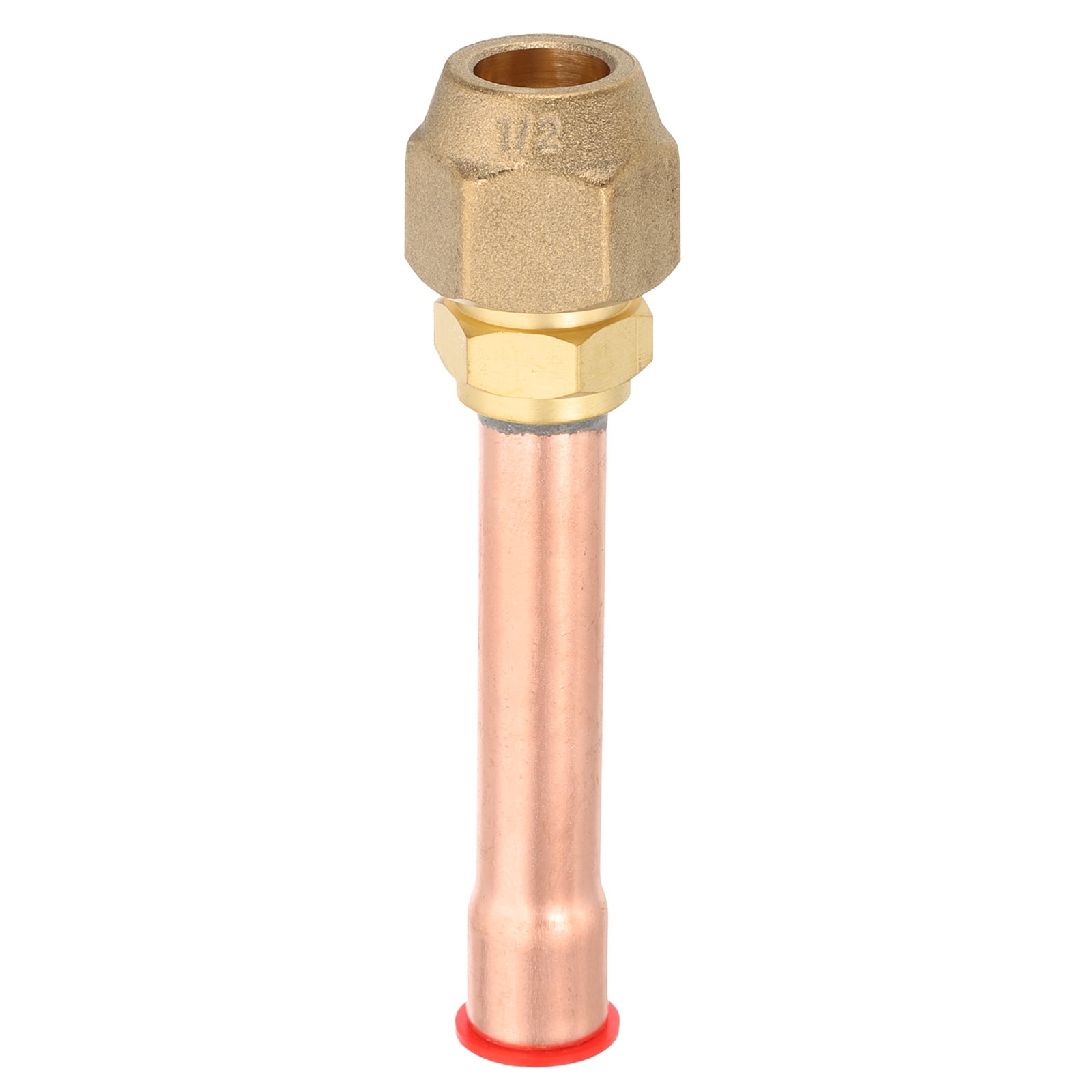 Uxcell 5/8 SAE Flare Male Connector - Brass Pipe Fitting With Copper Tube For AC, HVAC, Refrigeration, 45-Degree Flare