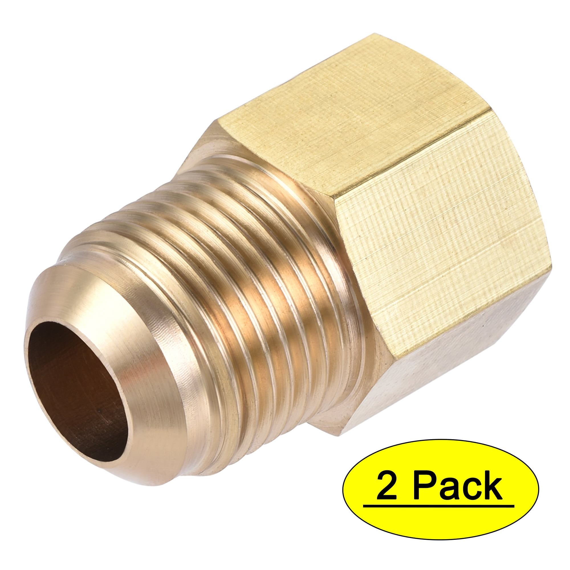 Uxcell 1/2 SAE Flare Male 1/4 SAE Female Thread Tubing Adapter