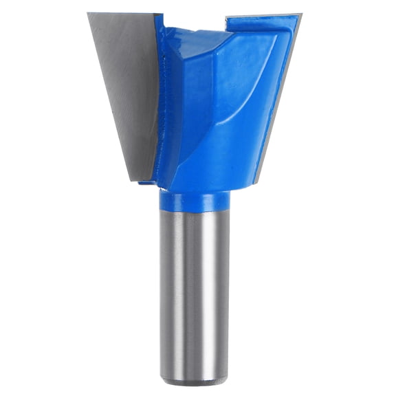Uxcell 1/2" Shank 1-1/2" Dia Tungsten Carbide Dovetail Joint Bit Dovetail Router Bit for Wood