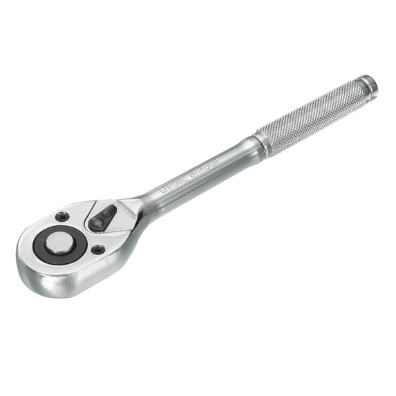 Uxcell 1/2" Straight Handle Ratchet Handle, 24 Tooth Socket Wrench, Reversible Ratchet Wrench