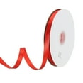 thumbnail image 1 of Uxcell 1/2" W x 100 Yards Polyester Satin Ribbon, Perfect for Craft Wedding Decor Party Hair Bow, Bright Red, 1 of 6