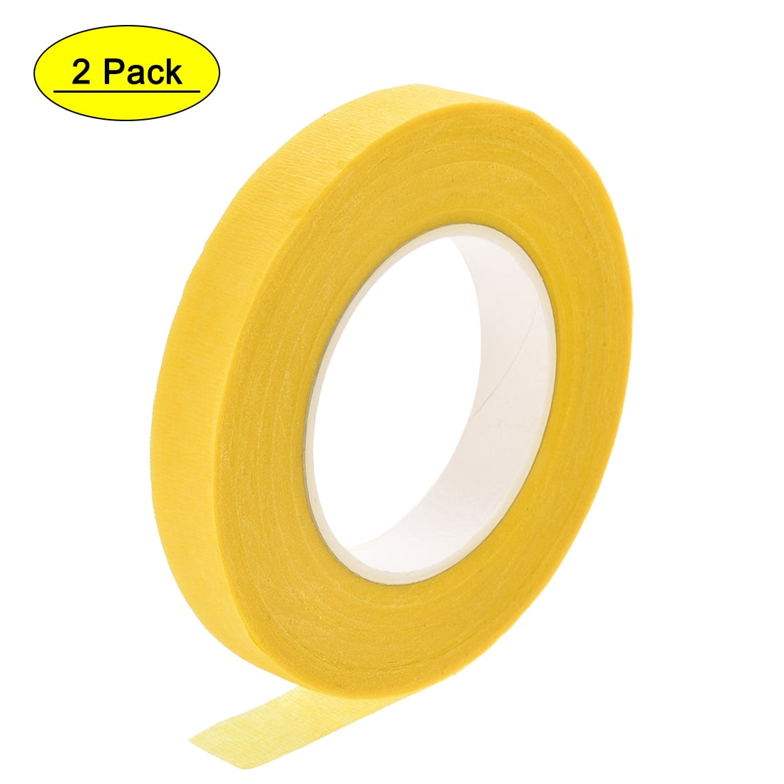 Uxcell 60mmx10m Double-Sided Adhesive Tape Duct Cloth Mesh Fabric, Yellow 1  Roll 