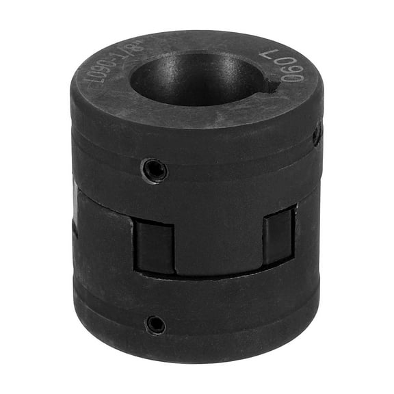 Uxcell 1/2" to 1-1/8" L090 Flexible 3-Piece L-Jaw Coupling Coupler Set & Buna-N NBR Rubber Spider for Log Splitter Hybrid Equipment