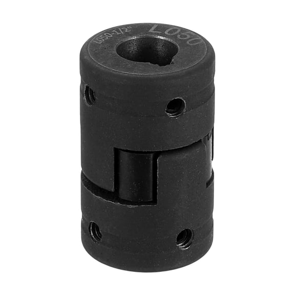 Uxcell 1/2" to 1/2" L050 Flexible 3-Piece L-Jaw Coupling Coupler Set & Buna-N NBR Rubber Spider for Log Splitter Hybrid Equipment