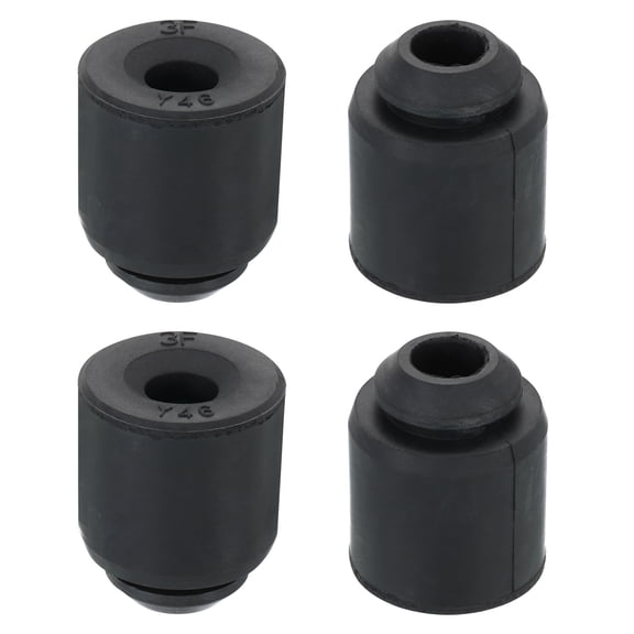 Uxcell 1.2" x 1.5" Compressor Rubber Feet Foot Mount Anti Vibration Pad Replacement for Air Conditioner, Black 4 Pack