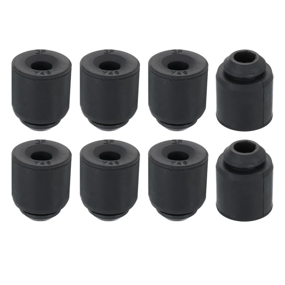 Uxcell 1.2" x 1.5" Compressor Rubber Feet Foot Mount Anti Vibration Pad Replacement for Air Conditioner, Black 8 Pack