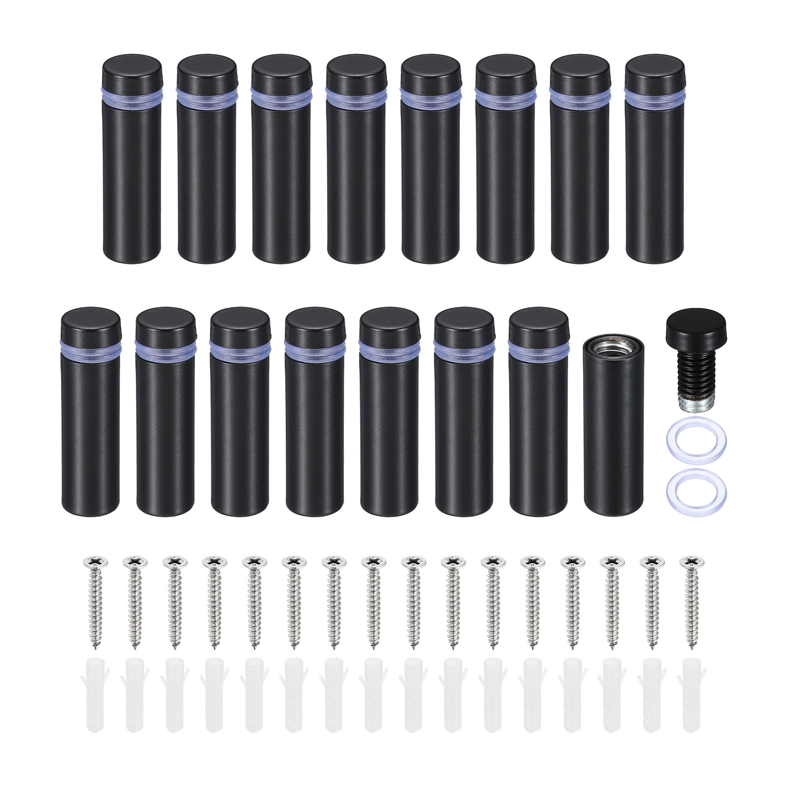 Uxcell 1/2 x 1.6 Inch Sign Standoff Screws, 16 Set Stainless Steel Wall ...