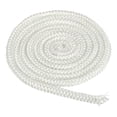 thumbnail image 1 of Uxcell 1/2"x 118" Wood Stove Gasket, Fiberglass Round High Temperature Resistance Seal Rope Replacement, White, 1 of 6
