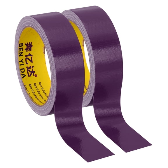 Uxcell 1.2"x0.01" Bookbinding Tape 2 Roll 11 Yard Cloth Bookbinding Repair Tape Book Binding Tape Self Adhesive Purple