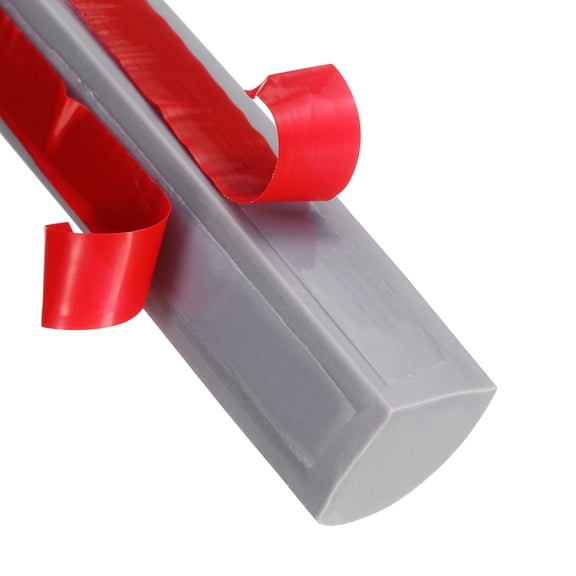 Uxcell 1/2"x1/2"x158" Flexible Quarter Round Wall Trim Double Self-adhesive Gray