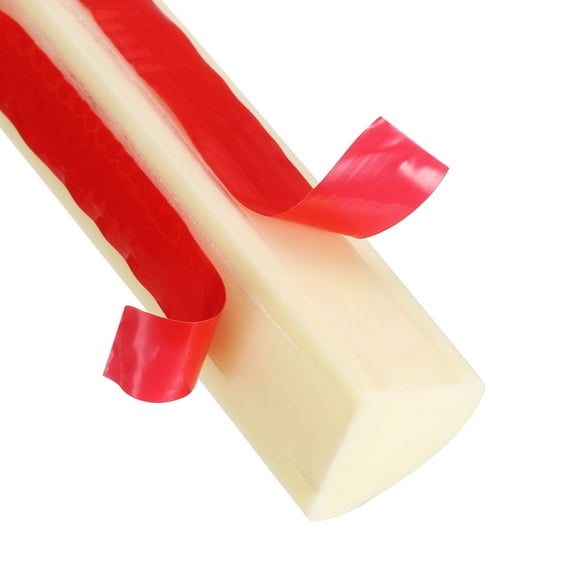 Uxcell 1/2"x1/2"x39" Flexible Quarter Round Wall Trim Double Self-adhesive Brown