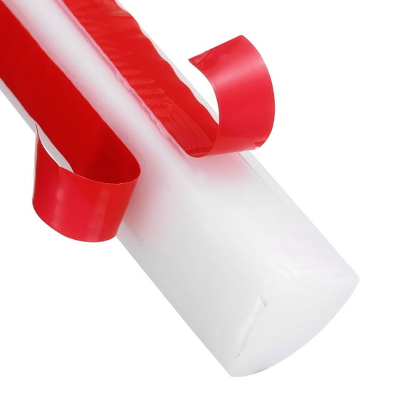 Uxcell 1/2"x1/2"x39" Flexible Quarter Round Wall Trim Double Self-adhesive White