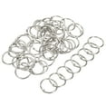thumbnail image 1 of Uxcell 1.22" Dia Detachable Binder Rings Index Snap Metal Clips, Silver Tone 50 Pack, 1 of 5