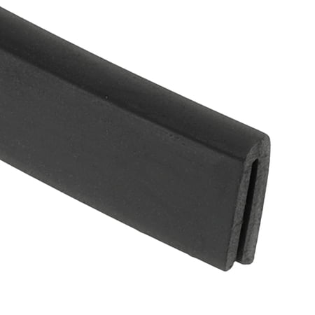 Uxcell 1/25" 13FT Rubber Edge Trim, Flexible U Channel Edge Guard Protector, Black