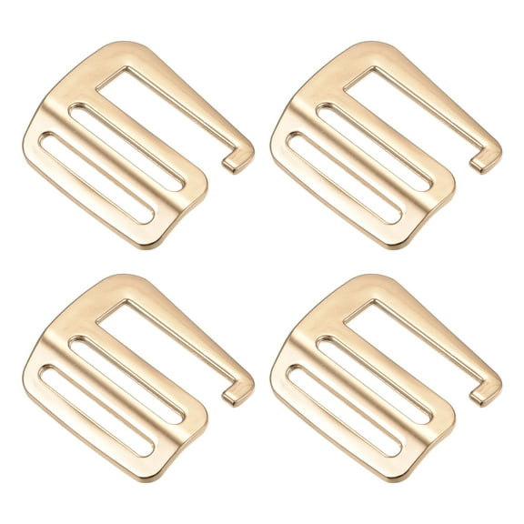Uxcell 1.26" 32mm Webbing Release G Hook Buckle Adjusters for Backpack Strap, 4Pack Gold Tone