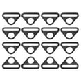 thumbnail image 1 of Uxcell 1.26" Adjuster Triangle with Bar Swivel Clip D Dee Ring Buckle, 16Pack Matte Black, 1 of 5