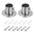 thumbnail image 1 of Uxcell 1.26"Dia Closet Rod Bracket,O Shape Stainless Steel Closet Pole Socket Rod Holder for Closet Wardrobe,2Pack, 1 of 6