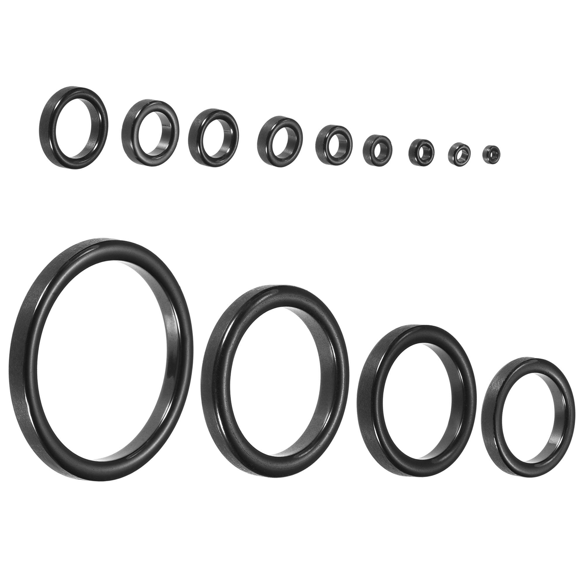 Uxcell 128.5mm Ceramic Fishing Rod Repair Kit Guide Ring, 14 Pack