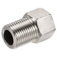 thumbnail image 1 of Uxcell 1/2BSPT Female to Male Thread 38mm Stainless Steel Hex Reducer Fitting, 1 of 5