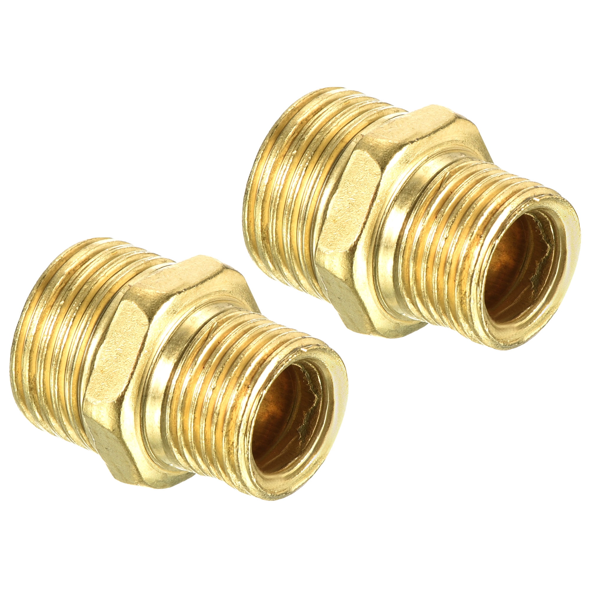Uxcell 1 2PT To 3 8PT Male Thread Hex Extension Reducing Connector Pipe uxcell-1-2pt-to-3-8pt-male-thread-hex-extension-reducing-connector-pipe