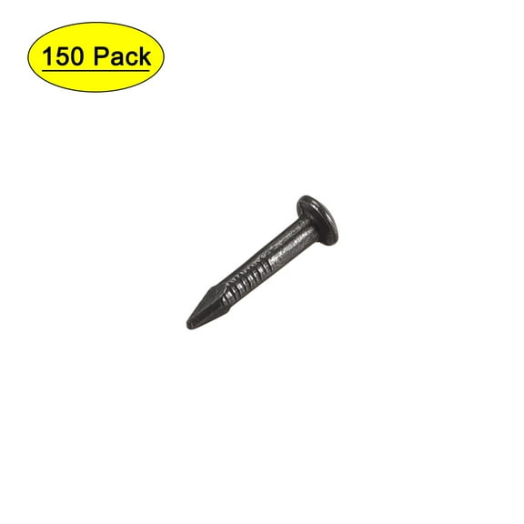 Uxcell 1.2mmx8mm Tiny Nails Brass Passivation Black 150 Pack