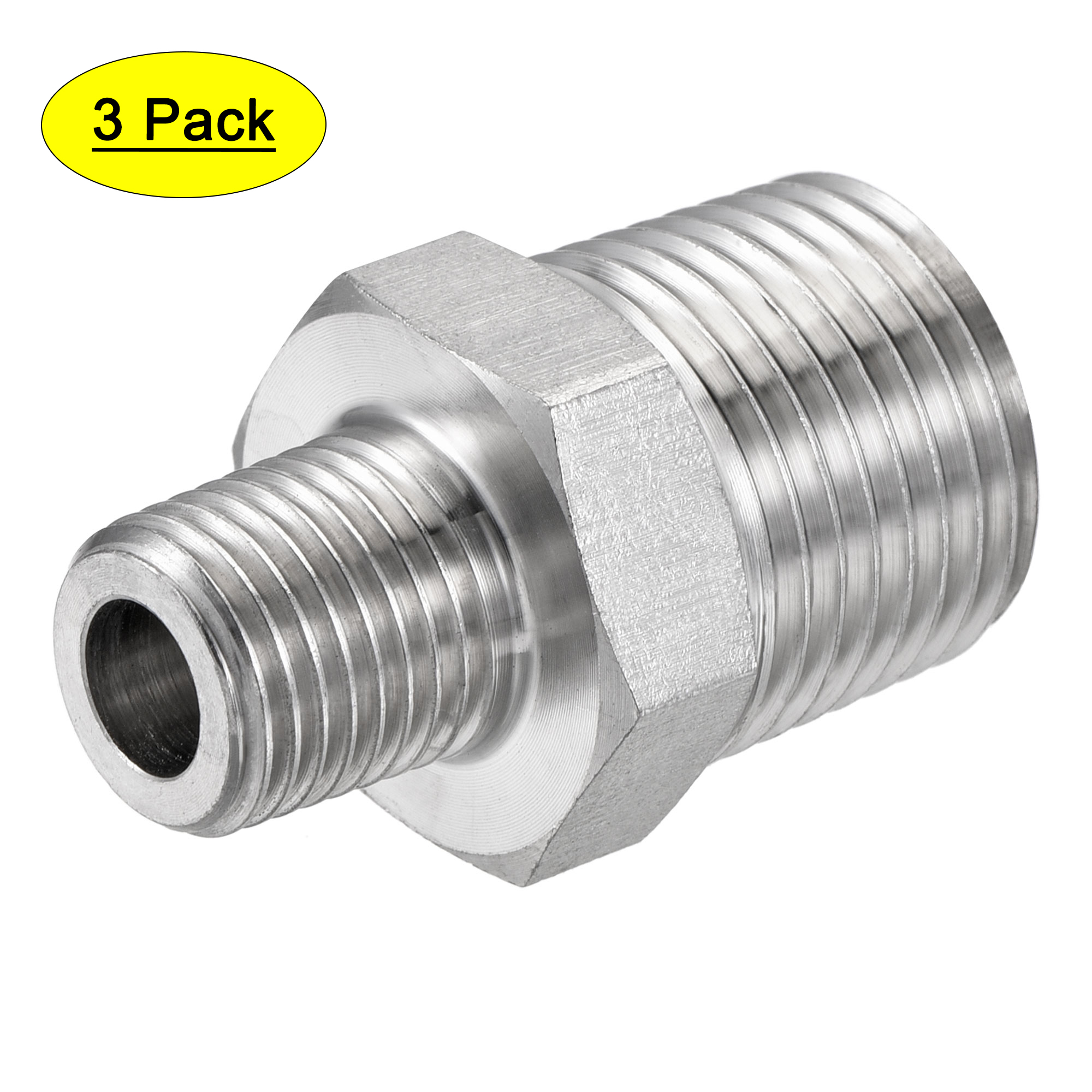 Uxcell 1/4" 316 Stainless Steel Split Lock Spring Washers – 100-Pack, 6.5mm Inner Diameter, 10mm Outer Diameter, Silver Tone
