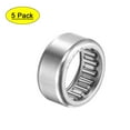 thumbnail image 1 of Uxcell 1/2x11/16x5/16" Needle Roller Bearings Full Complement Drawn Cup Steel Silver Tone 5pcs, 1 of 5