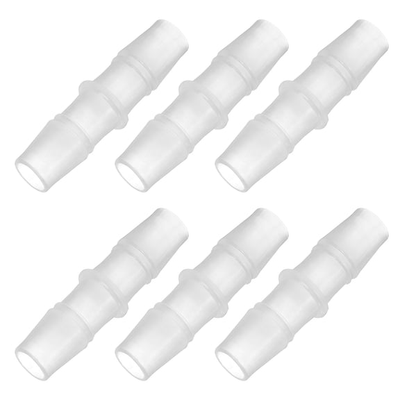 Uxcell 1/3" - 2/5" 6 Pcs Plastic Hose Barb Fittings, Reducer Tube Fittings Pipe Adapter Kit for Air Gas Water System