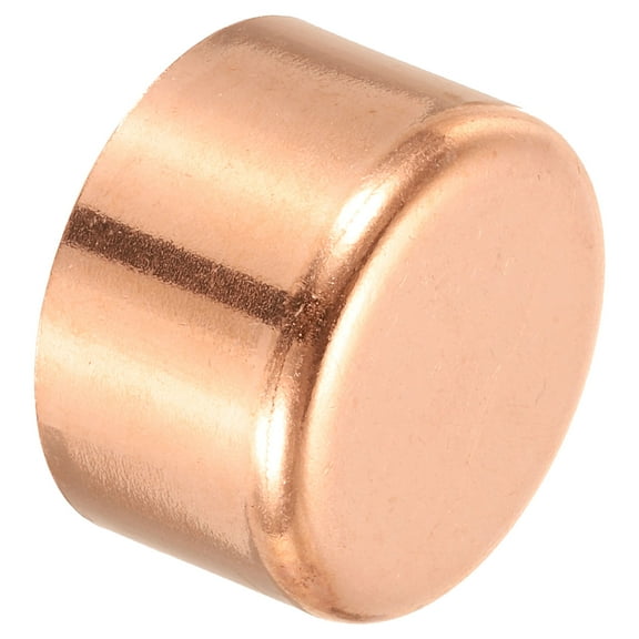 Uxcell 1-3/4 Inch ID Copper Pipe End Cap, Copper Fitting Cap Sweat Plug Solder Connection for HVAC, Air Conditioner