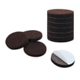 thumbnail image 1 of Uxcell 1 3/4" Self-stick Round Non-slip Felt Pads Floors Protect Brown 10 Pack, 1 of 7