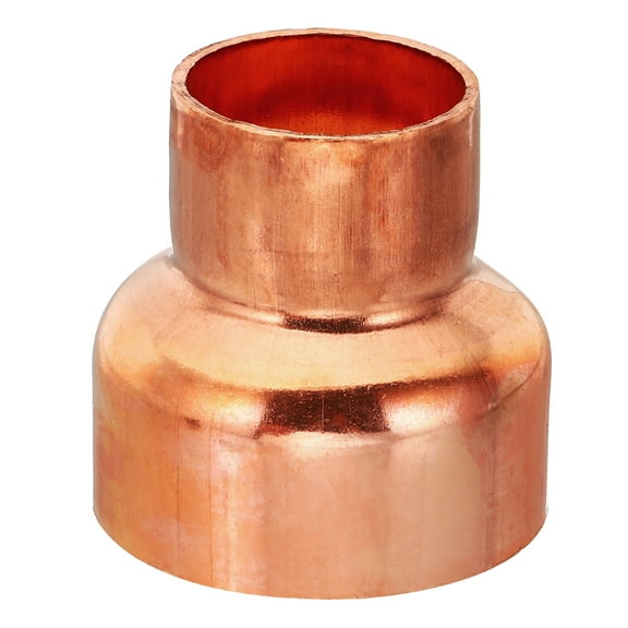 Uxcell 1 3/4" to 1 1/8" ID Copper Reducer, Copper Reducing Coupling Pressure Fitting Pipe Tube Connector Adapter