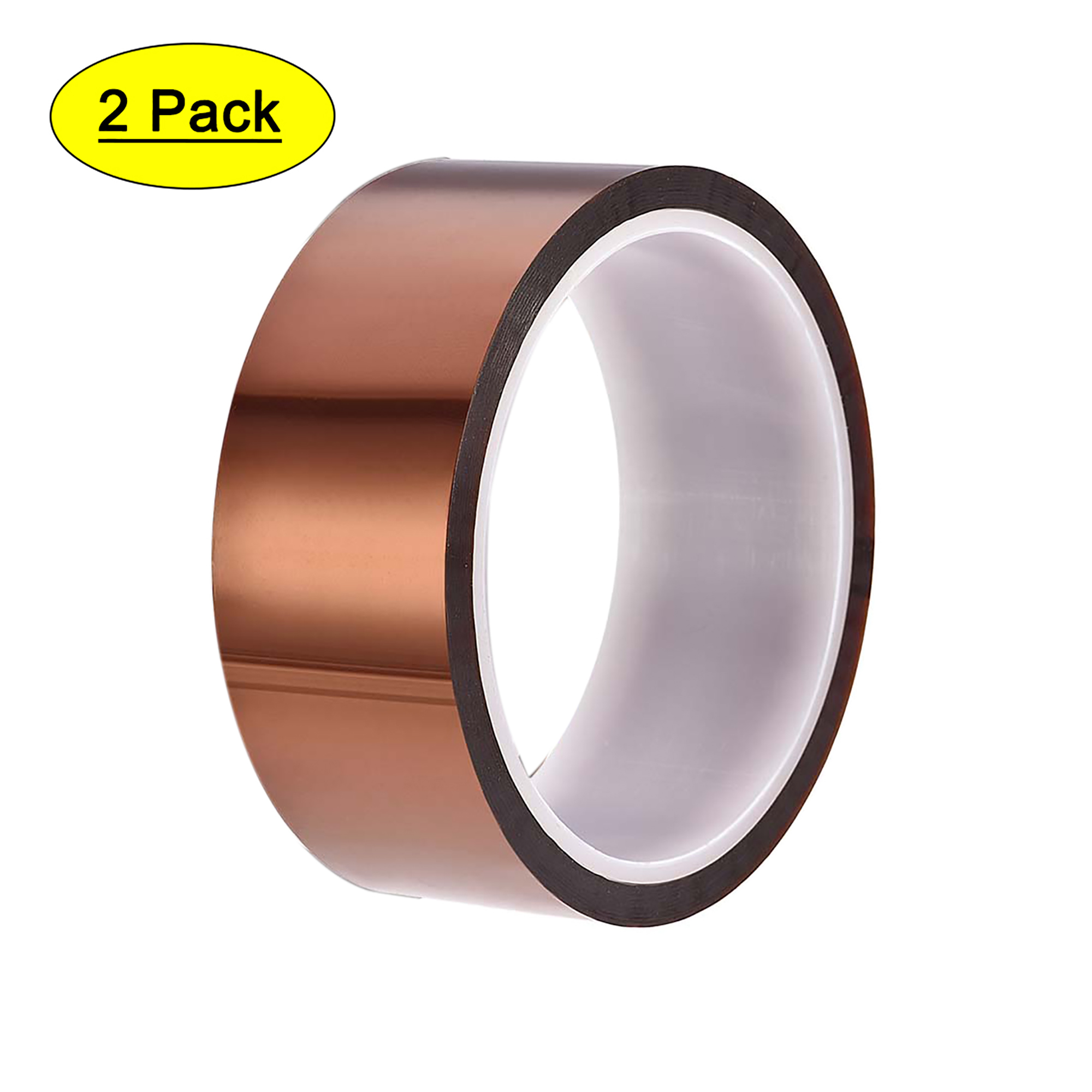 Uxcell 1-3/8 Inch x 98ft Heat Resistant High Temp Tape 2 Pack