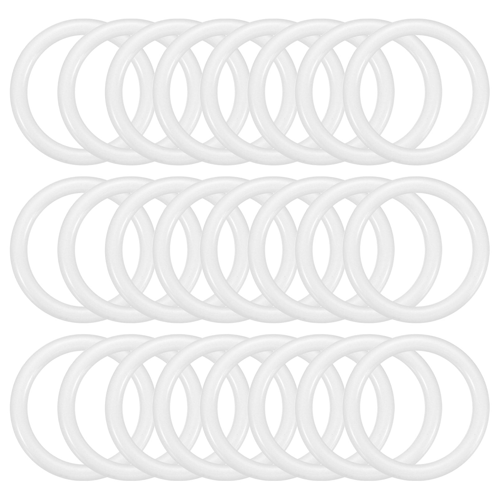 Uxcell 1.3 Inch Dream Catcher Rings, 24 Pcs Plastic Macrame Wreath ...