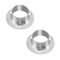 thumbnail image 1 of Uxcell 1.3" Pipe Dia 304 Stainless Steel Wardrobe Rail Support Bracket, 2 Pack, 1 of 4