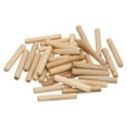 thumbnail image 1 of Uxcell 1/3 Wooden Dowel Pins, 300 Pcs M8x50mm Wood Dowel Pins Hardwood Pegs Fluted Groove Easy Insertion for Craft Furniture Door Art, 1 of 6