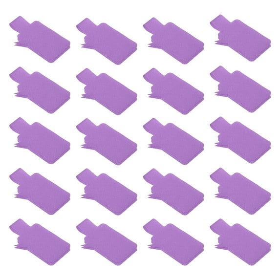 Uxcell 1.3 x 0.9 inch Cable Labels Write on Cord Labels Tags for Cable Management and Identification, 20 Pack Purple