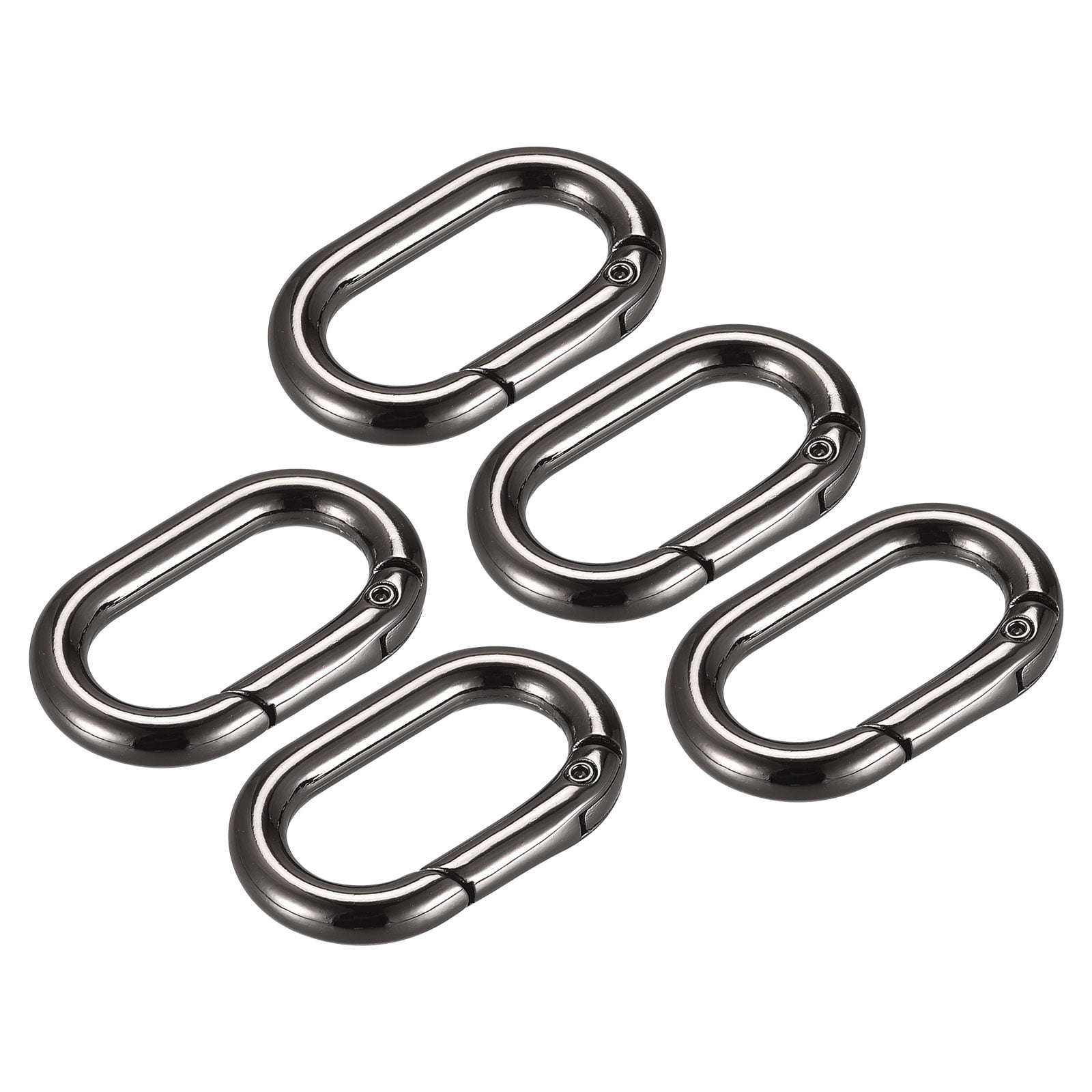 Uxcell Spring Clasps, 5Pack 5mm Metal Spring Ring Clasps for Jewelry Making, Silver, Women's, Size: Small