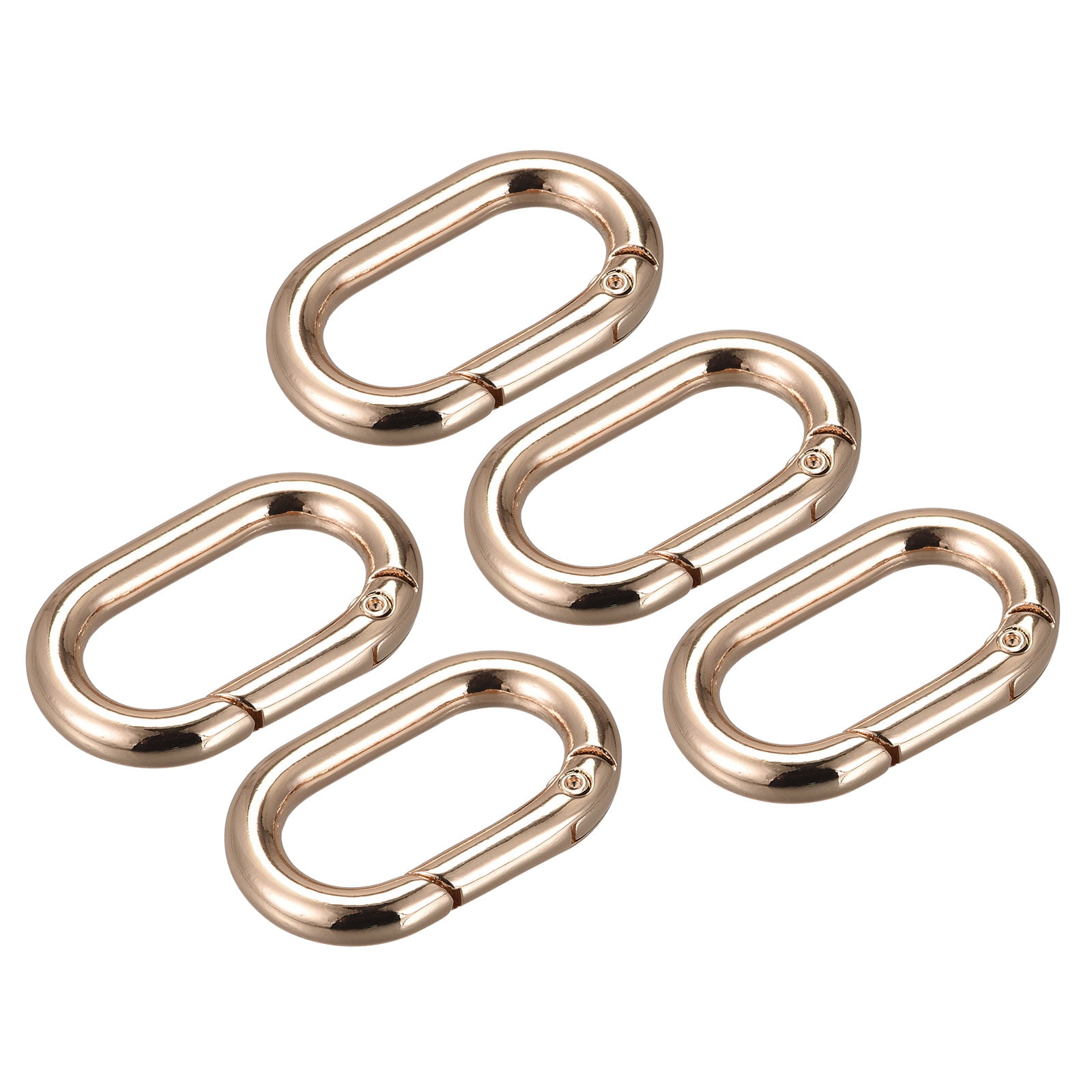 3 inch Solid brass D Oval Spring load Snap Carabiner keychain Hook Clip  Purse