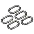 thumbnail image 1 of Uxcell 1.36 Inch Spring Oval Ring Round Snap Clip Trigger for Bag Purse Keychain, 5Pack Grey, 1 of 6