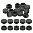 thumbnail image 1 of Uxcell Plastic Tubing End Caps, Round Hole Plug Insert for Round Iron Pipe Chair Leg Black 1-3/8" 24, 1 of 6