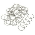 thumbnail image 1 of Uxcell 1.38" Dia Detachable Binder Rings Index Snap Metal Clips, Silver Tone 50 Pack, 1 of 5