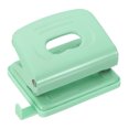 thumbnail image 1 of Uxcell 1/4" 2 Hole Paper Punch Metal Hole Puncher, 8 Sheet Punch Capacity Adjustable Hole Punch, Green, 1 of 6