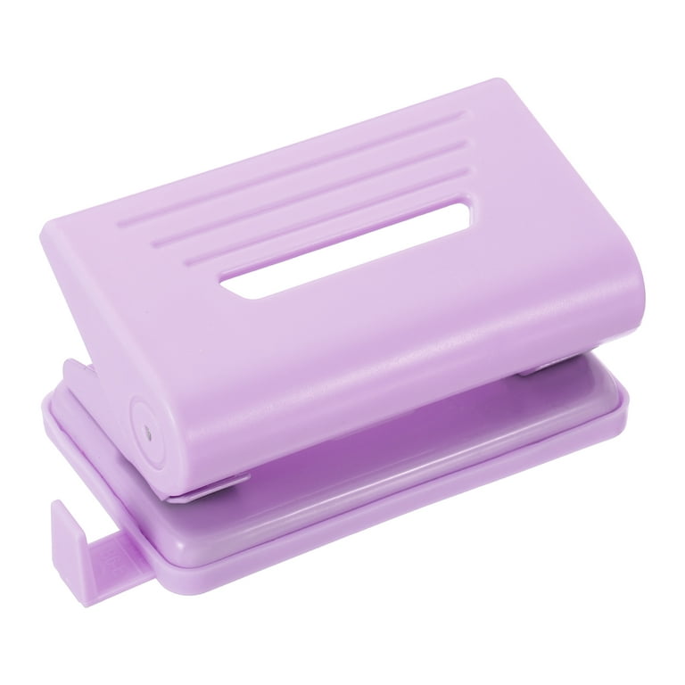 Uxcell 1/4 2 Hole Paper Punch Metal Hole Puncher 8 Sheet Punch Capacity  Adjustable Hole Punch, Purple
