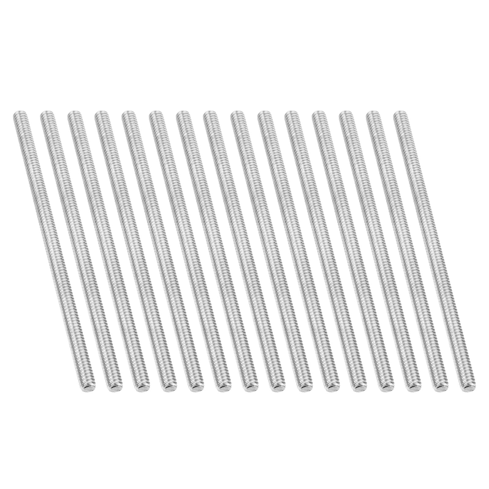 Uxcell 1/4"-20 Fully Threaded Rod, 15Pcs 5.1" Length 304 Stainless Steel Thread Screw