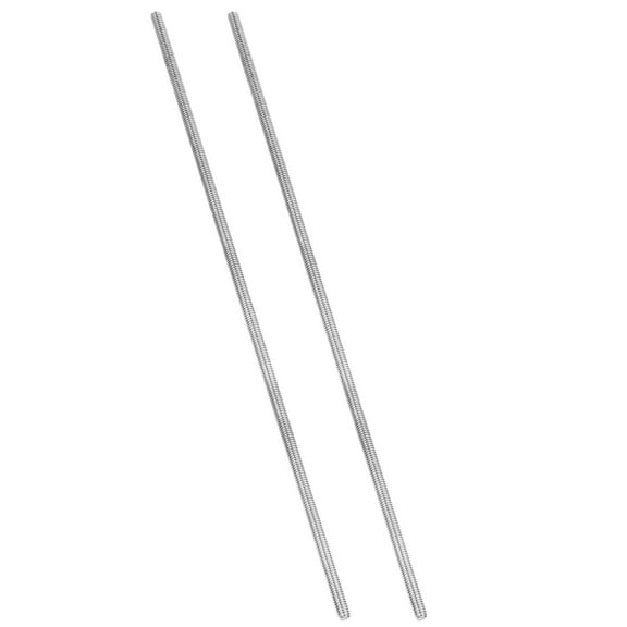 Uxcell 1/4"-20 Fully Threaded Rod, 2Pcs 12" Length 304 Stainless Steel Thread Screw