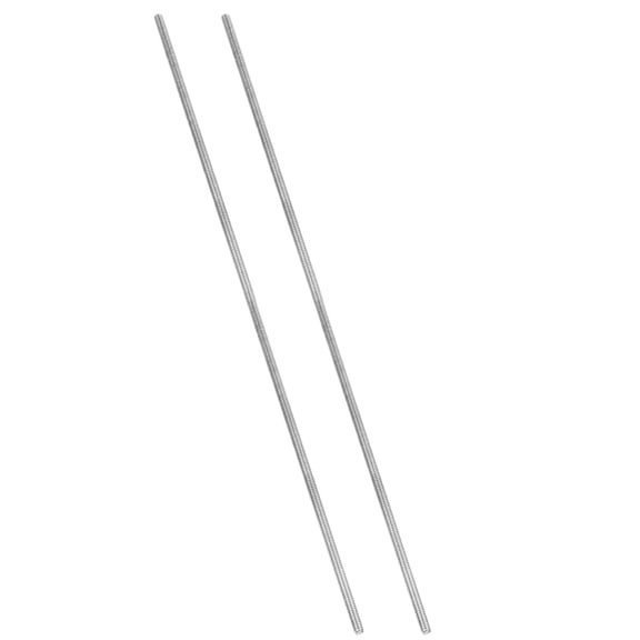 Uxcell 1/4"-20 Fully Threaded Rod, 2Pcs 15.7" Length 304 Stainless Steel Thread Screw