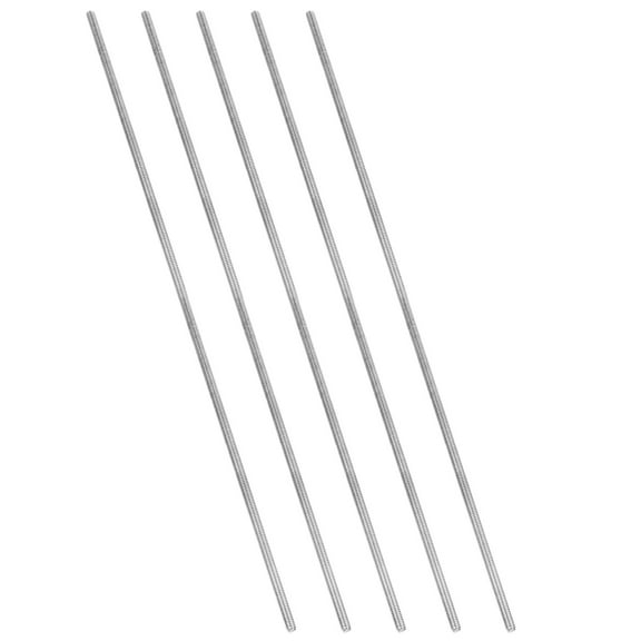 Uxcell 1/4"-20 Fully Threaded Rod, 5Pcs 12" Length 304 Stainless Steel Thread Screw