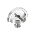 thumbnail image 1 of Uxcell 1/4-20 Thread 11mm Length D Ring Stainless Steel Camera Fixing Screw for Quick Release Plate, Silver, 1 of 5